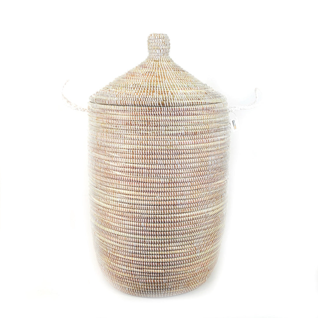 Dou Lid Storage Basket Monochrome White -  Large