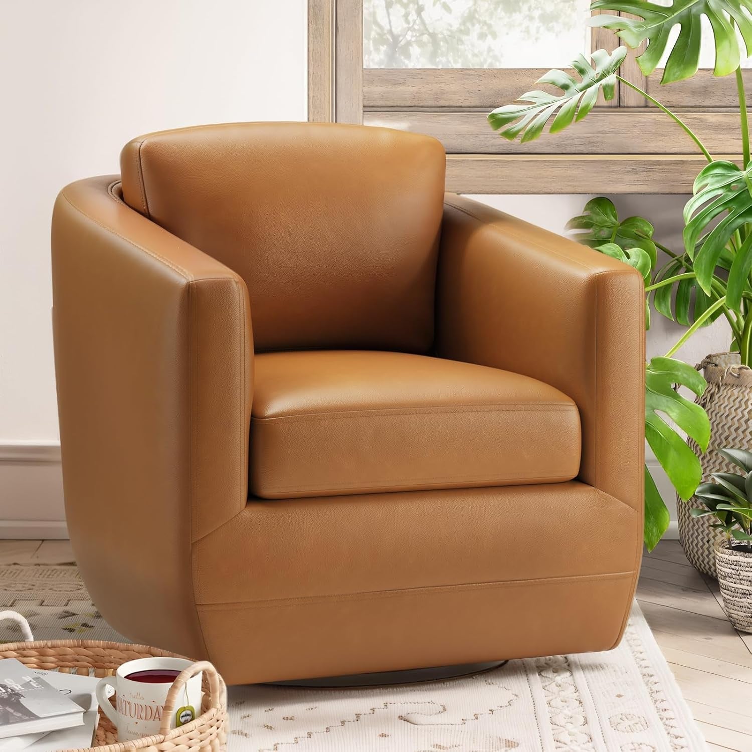 360 Degree Swivel Premium Upholstered Chairs - 2 pc Set