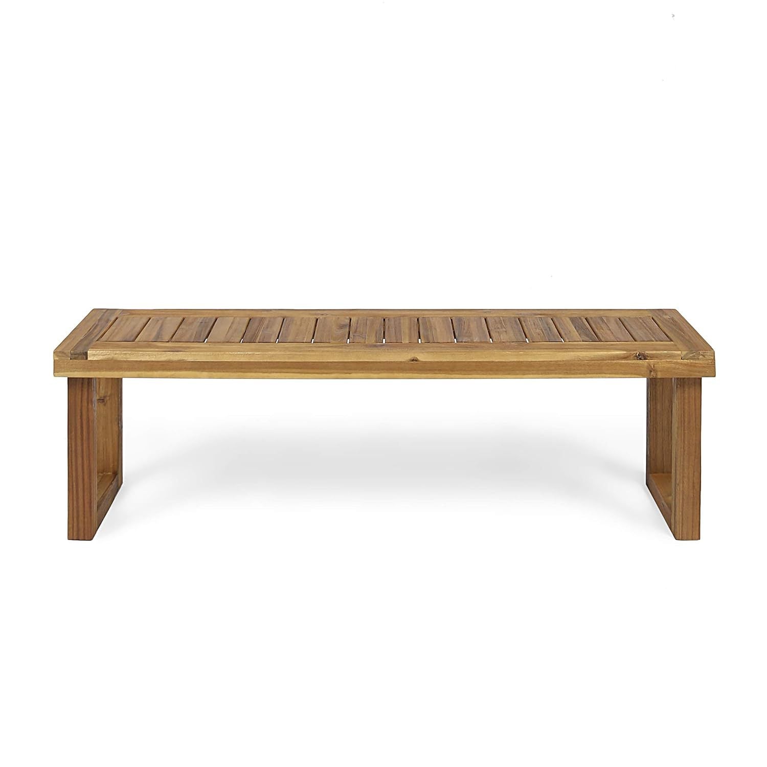 3 Piece Outdoor Acacia Wood Dining Set - Sandblast Natural Finish