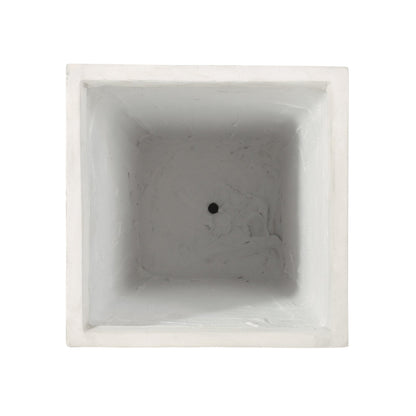 Tall Outdoor MGO Planter with Antique White Finish