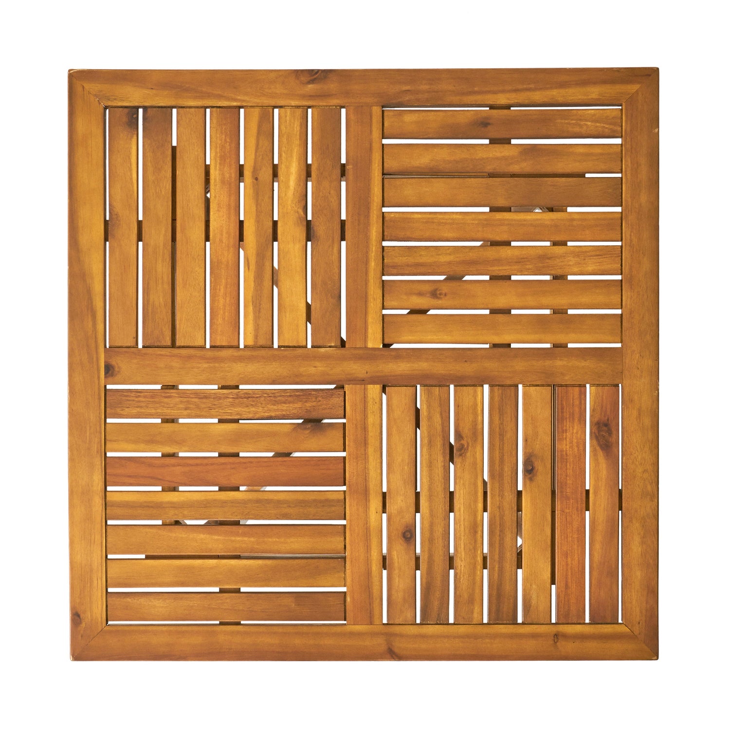 Hermosa 5 Piece Teak Wood Dining Outdoor Dining Set With Beige Cushions