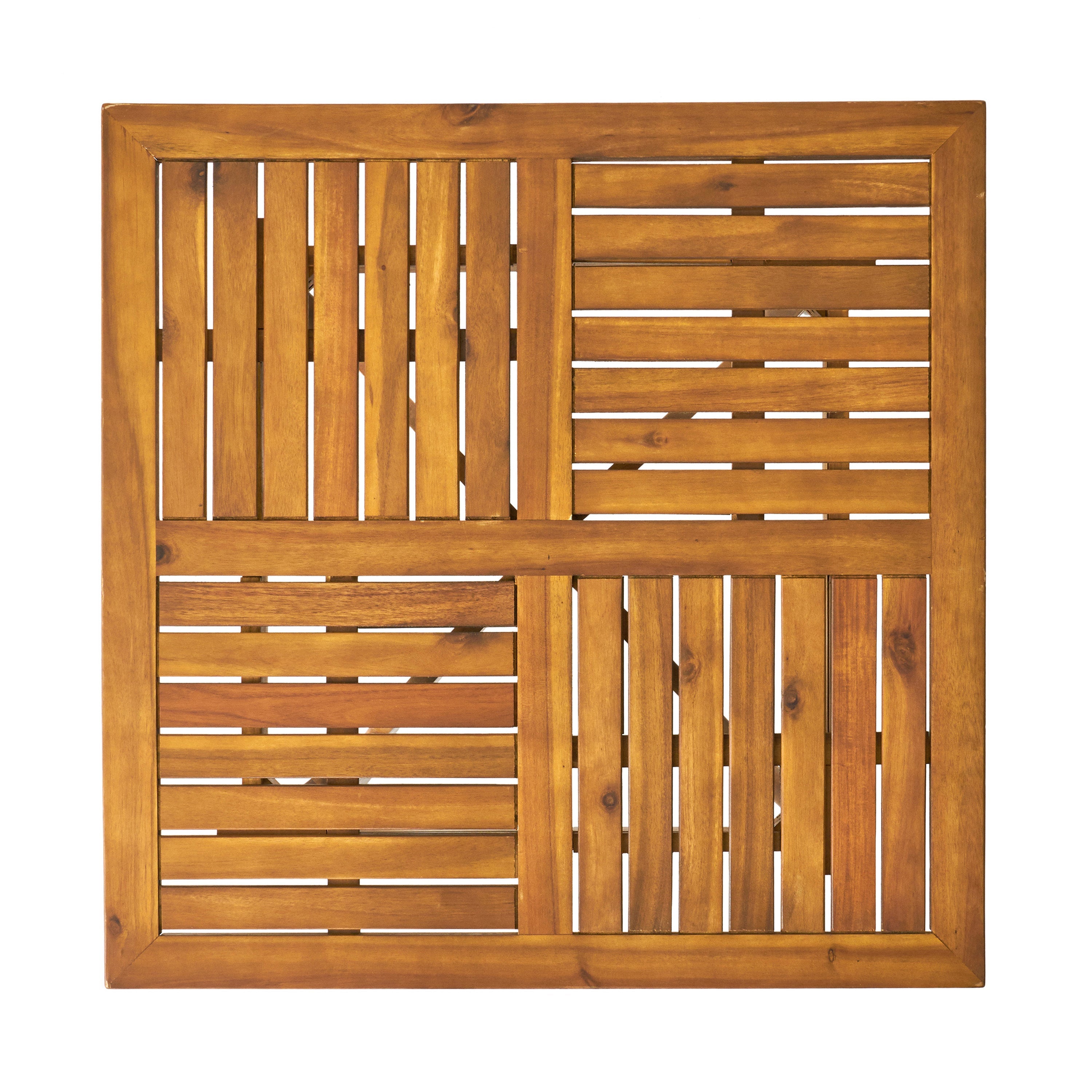 Hermosa 5 Piece Teak Wood Dining Outdoor Dining Set With Beige Cushions