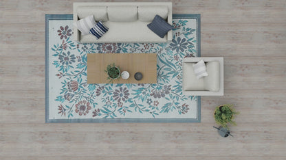 Wildflowers Stone Terra Outdoor Mat