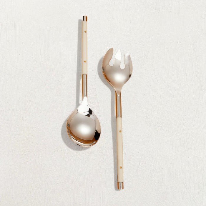 Ivory Inlay Serving Utensil Set