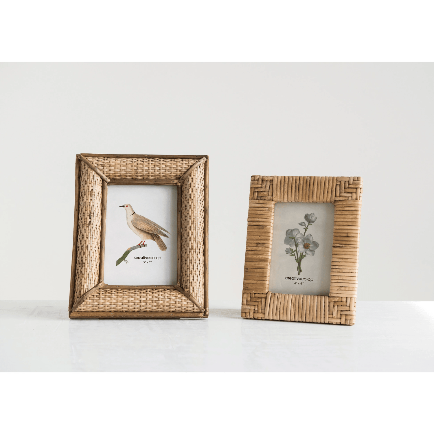 Handwoven Rattan 4x6 Picture Frame