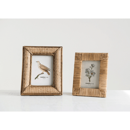 Handwoven Rattan 4x6 Picture Frame