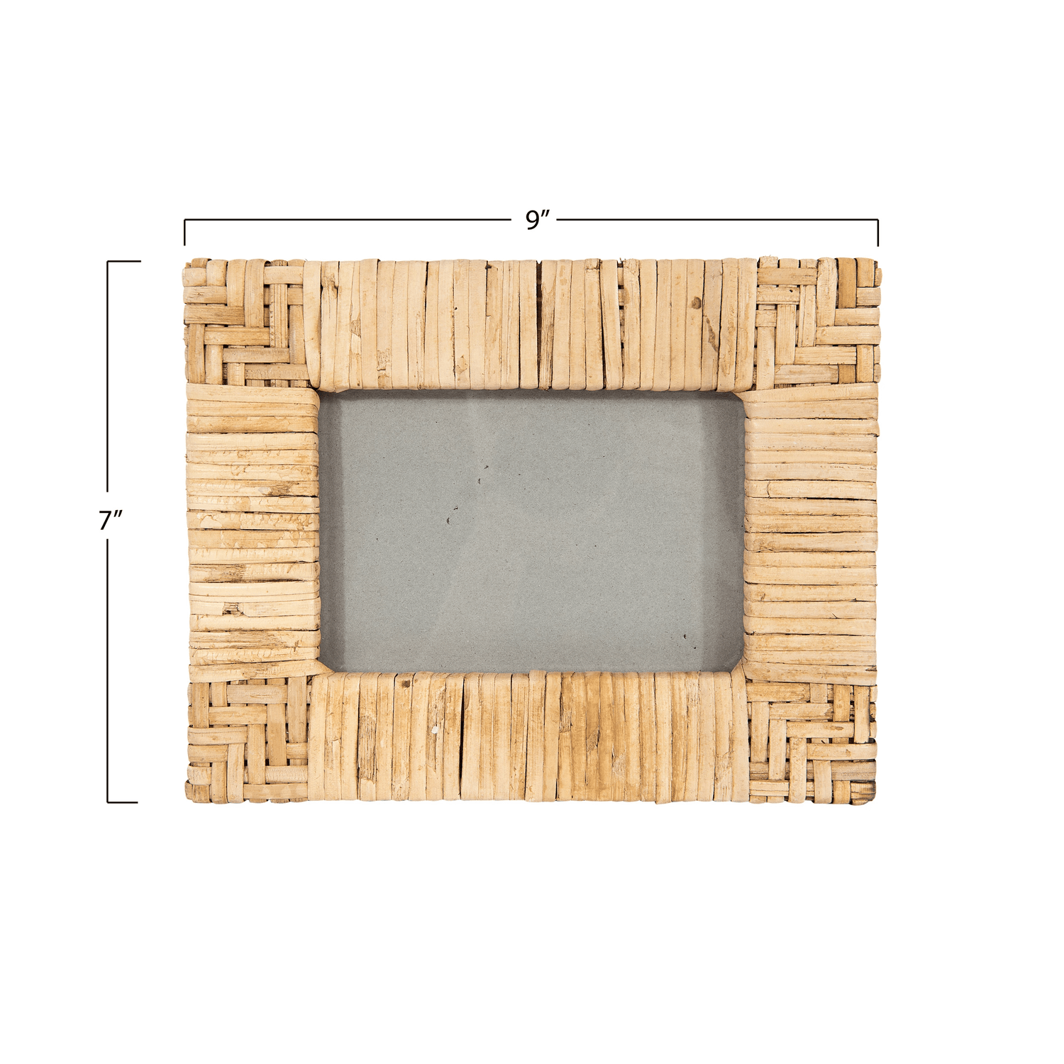 Handwoven Rattan 4x6 Picture Frame