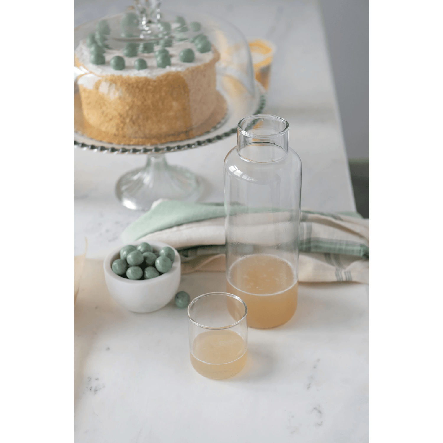 Recycled Glass Decanter with Drinking Glass - 2 Pc Set