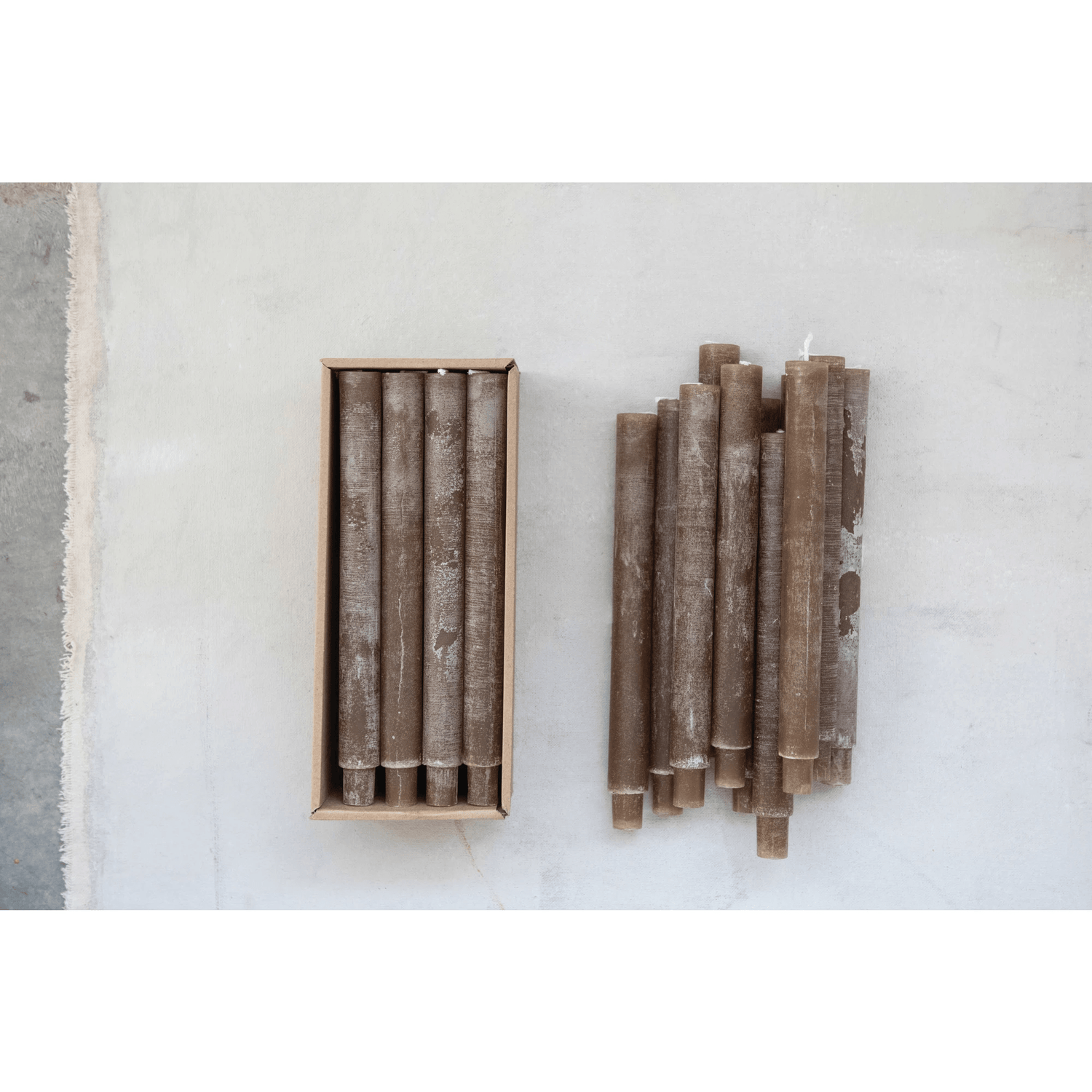 Unscented Tapered Candles, Set of 2 (3 Color Options)