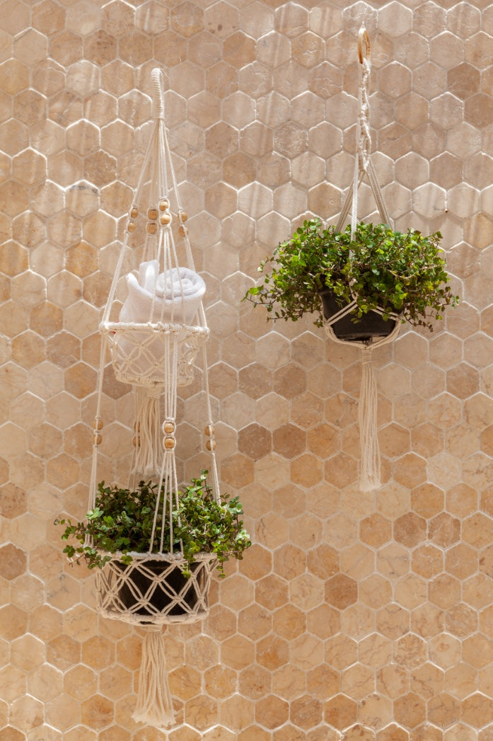 Beaded Macrame Plant Hangers