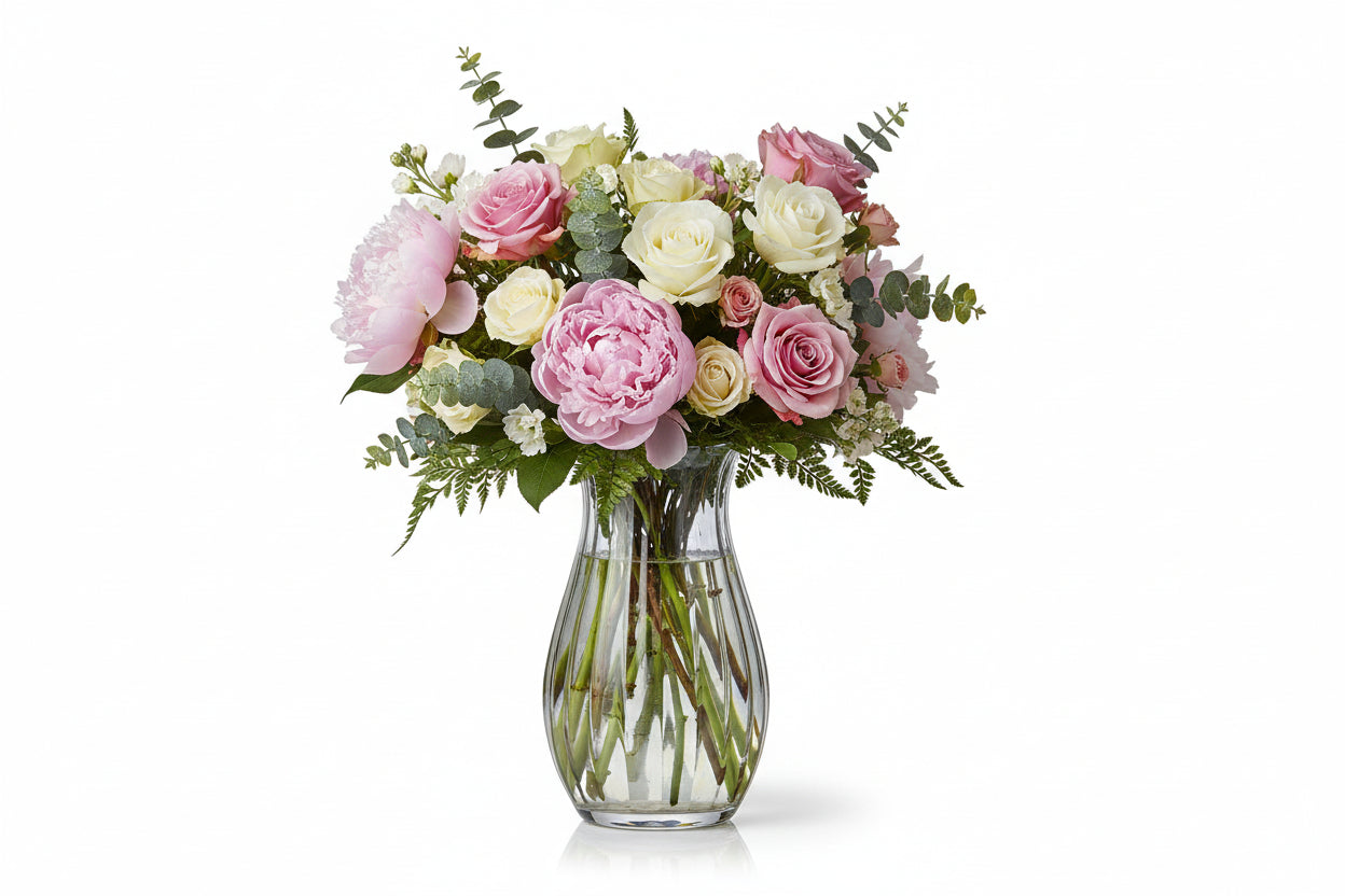 Wavy Glass Vase, 2 Style Options