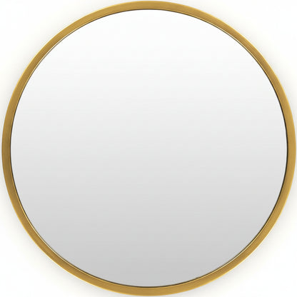 Guindarohan Gold Frame Round Mirror