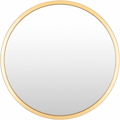 Guindarohan Gold Frame Round Mirror