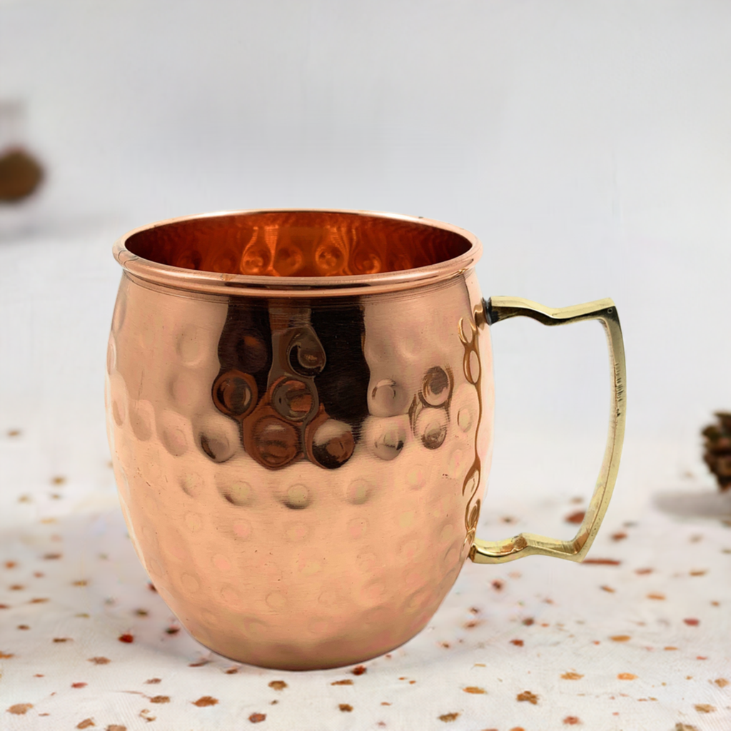 Hammered Moscow Mule Mugs - Set of 2