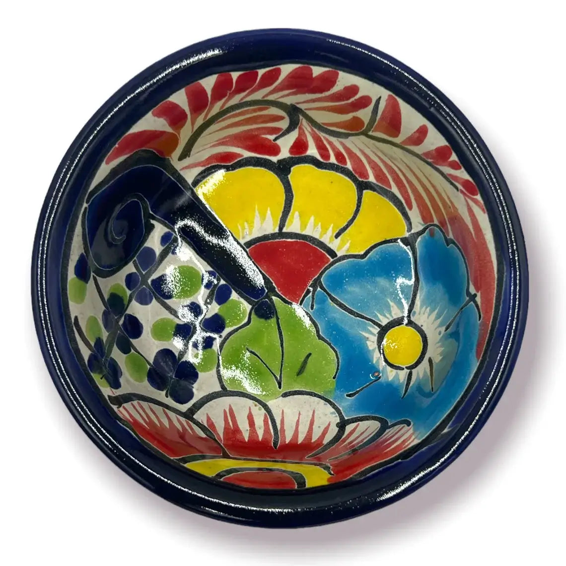 Talavera Salsa Bowl | Hand-Painted Mexican Ceramic Sauce Dish