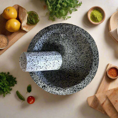 Volcanic Stone Molcajete | Handmade Mexican Mortar &amp; Pestle