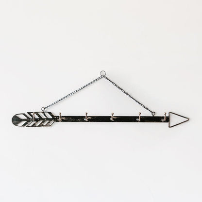 Hanging This Way Decorative Metal Arrow Wall Hooks