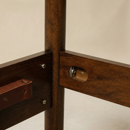 Frida Solid Wood Bed Frame in Caramel or Walnut