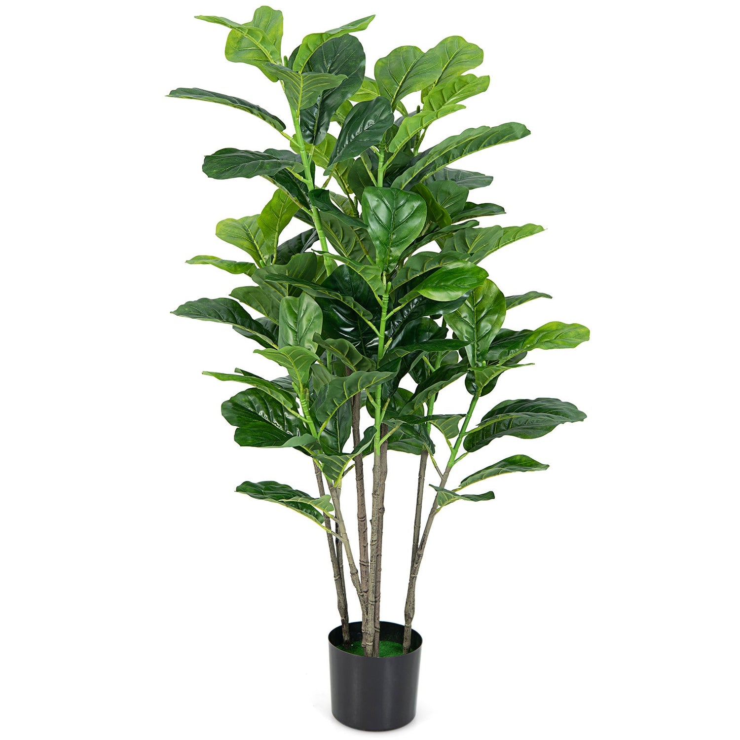 Set of 2 - 51 Inch Indoor/Outdoor Artificial Fiddle Leaf Fig Trees