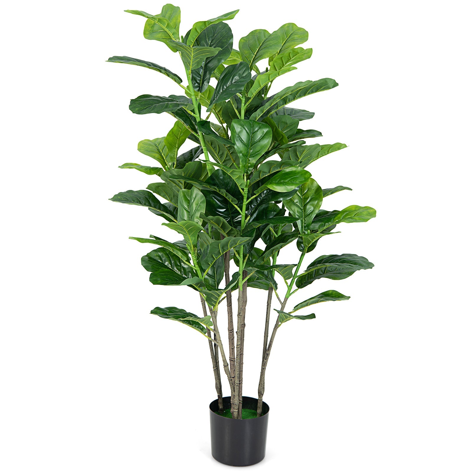 Set of 2 - 51 Inch Indoor/Outdoor Artificial Fiddle Leaf Fig Trees