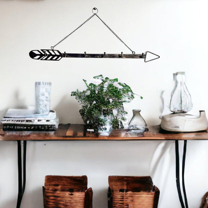 Hanging This Way Decorative Metal Arrow Wall Hooks
