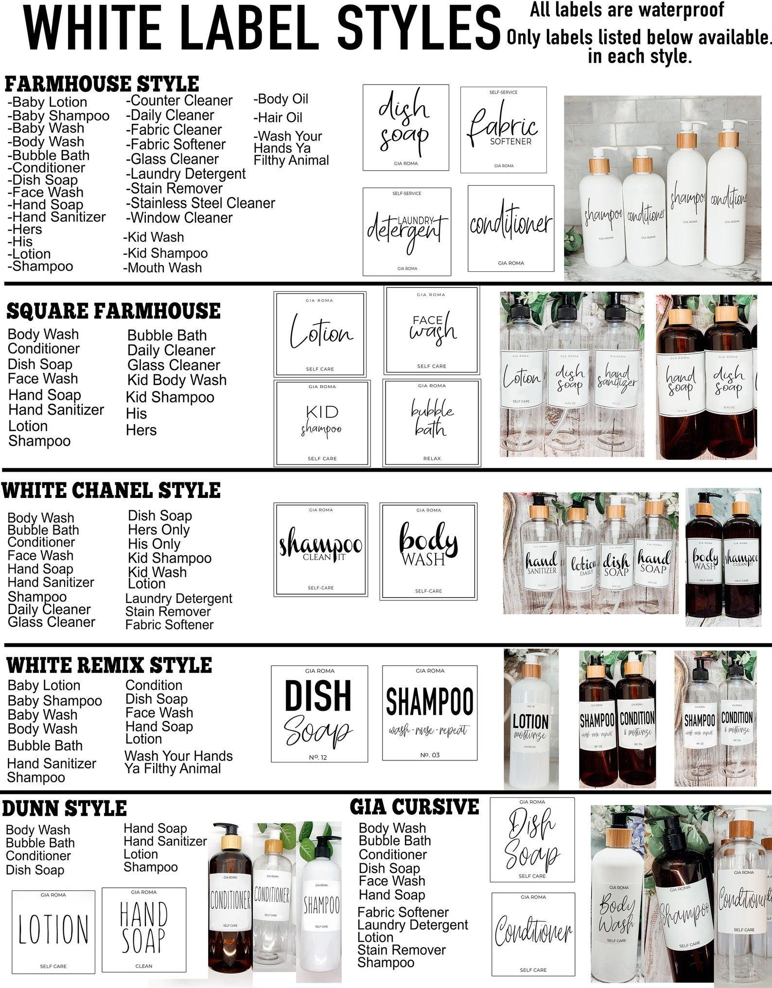 16oz Glass Cleaning Bottles with Customized Labels