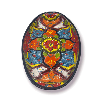 Extra Large Oval Talavera Platter | Hand-Painted Mexican Serving Dish