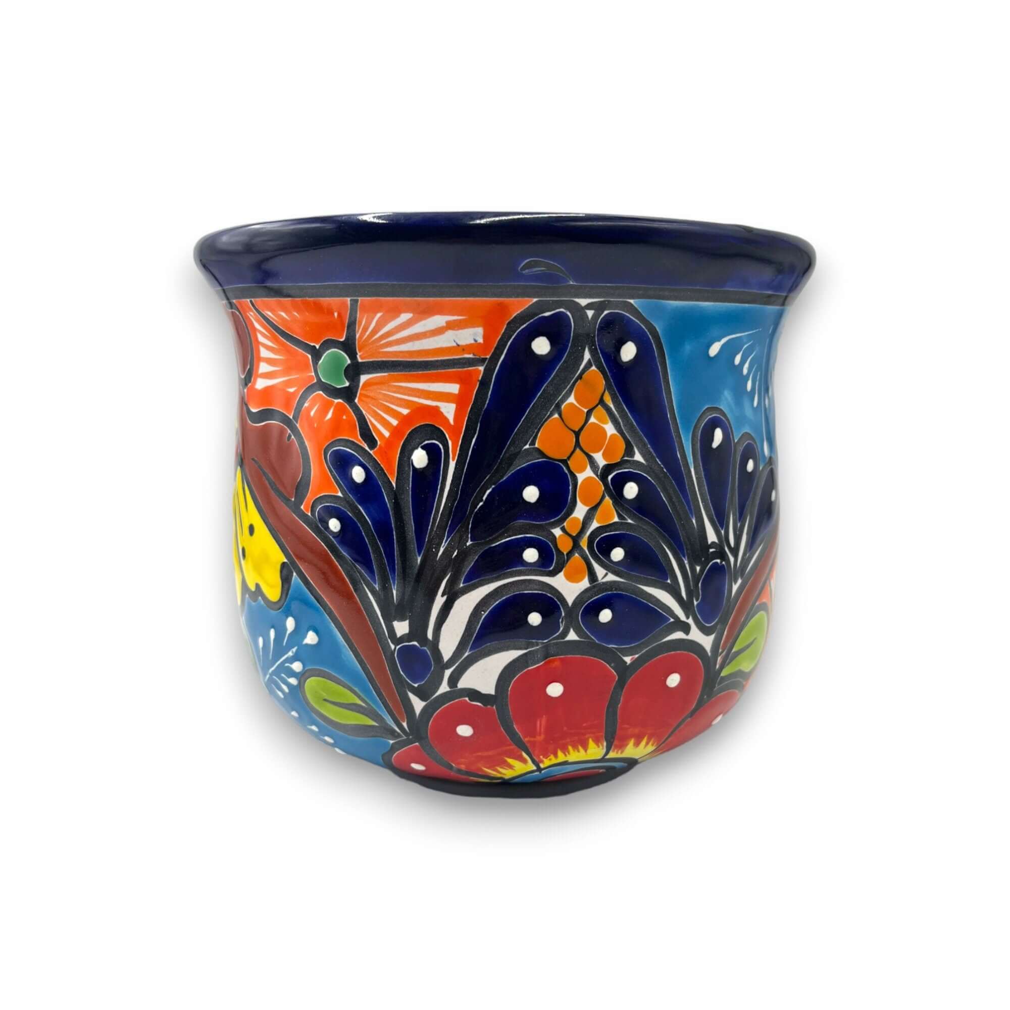 Set of 3 Talavera Hand-Painted Flower Pots