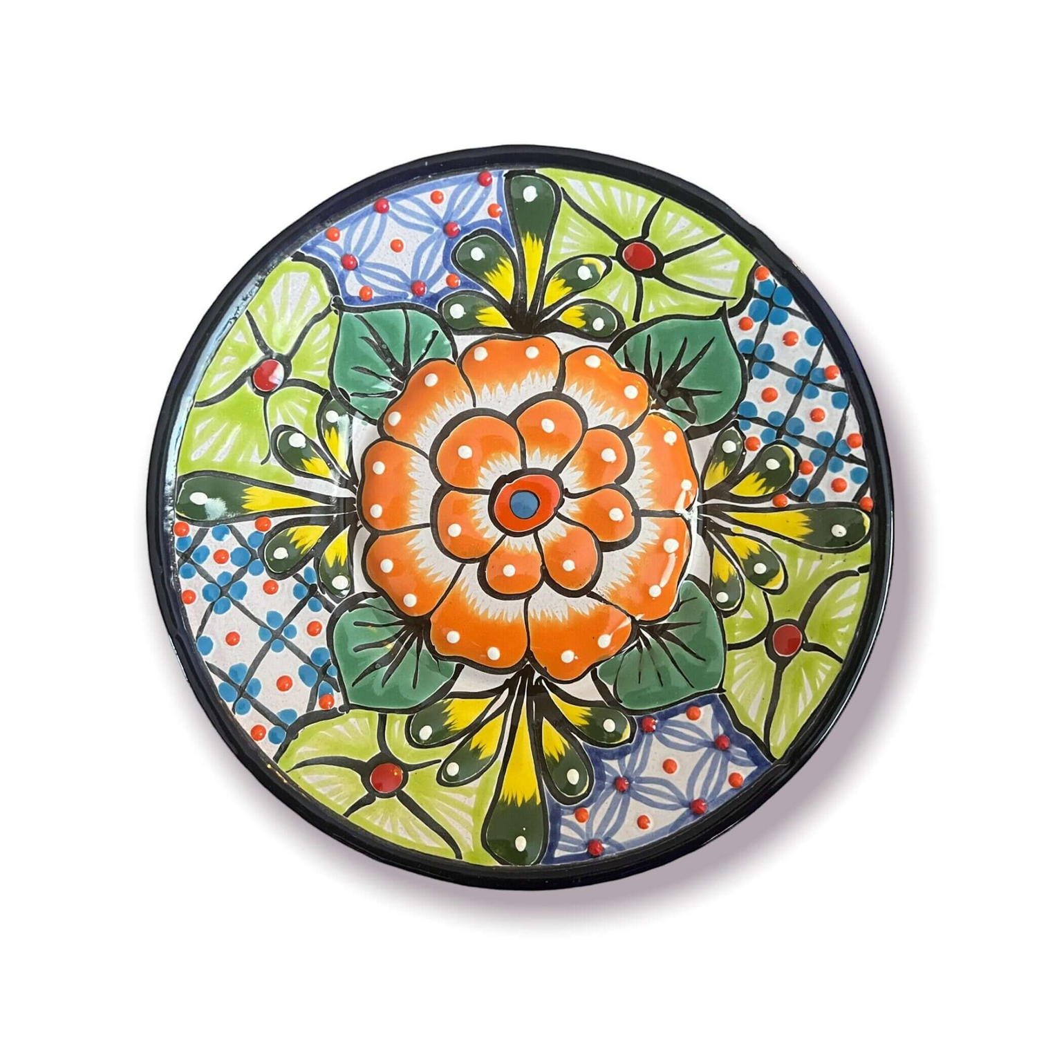 12-Piece Talavera Dinnerware Set | Mexican Ceramic Plates &amp; Bowls