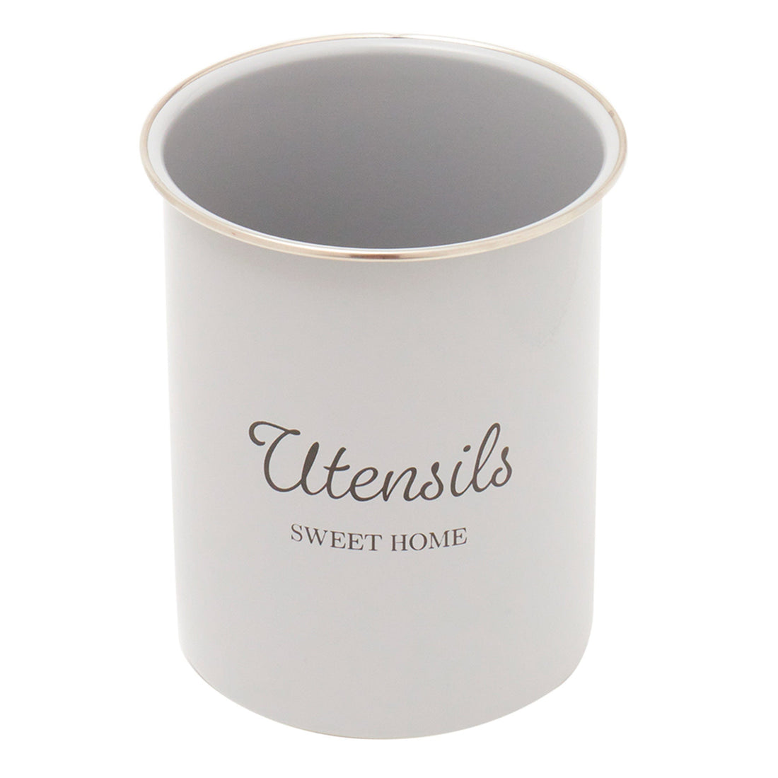 Tin Kitchen Utensil Holder - Bonny Grey