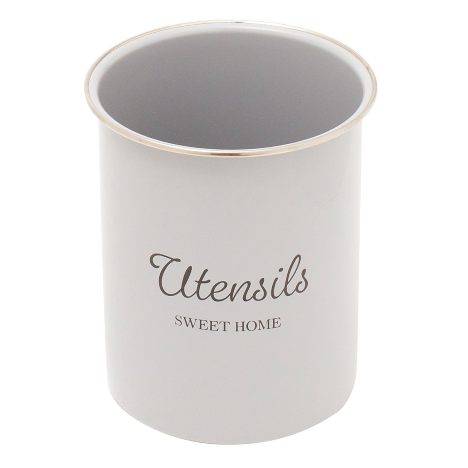 Tin Kitchen Utensil Holder - Bonny Grey