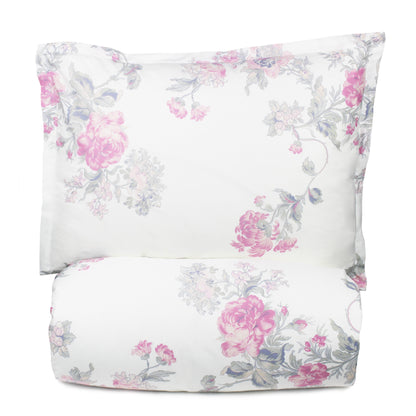 Jardin De Rose Printed Cotton Percale Duvet Sets