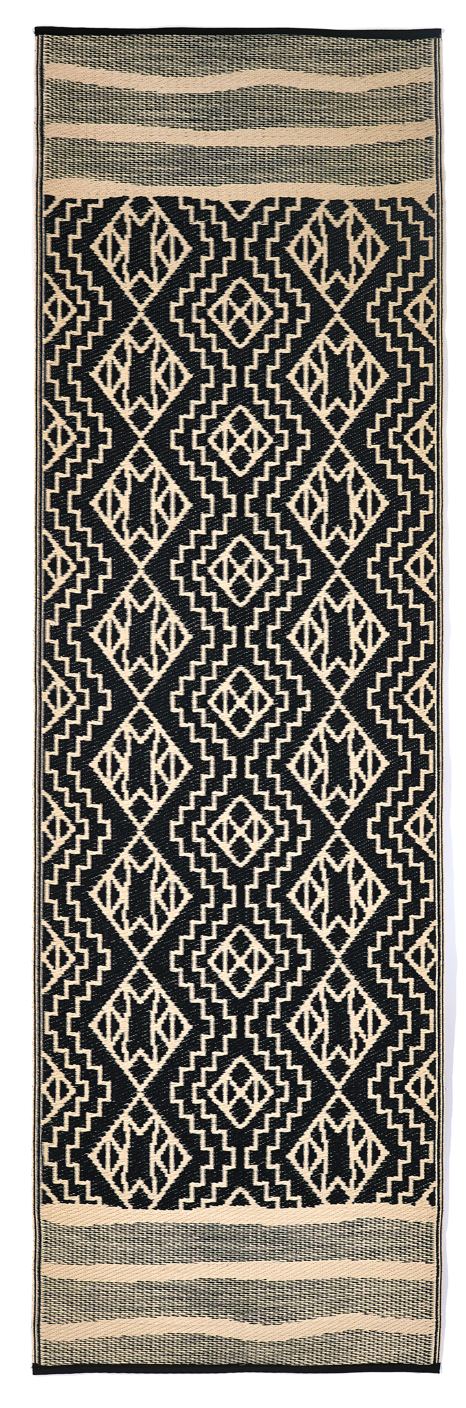 (SALE) Kilimanjaro - Black Reversible Outdoor Rug