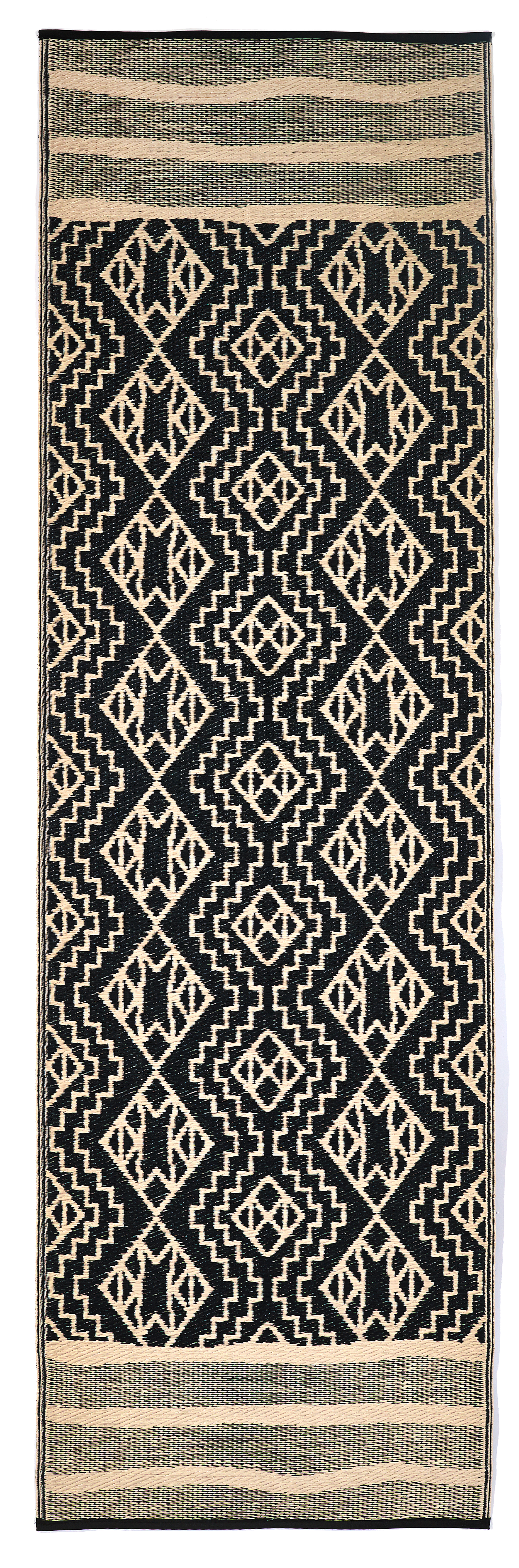(SALE) Kilimanjaro - Black Reversible Outdoor Rug