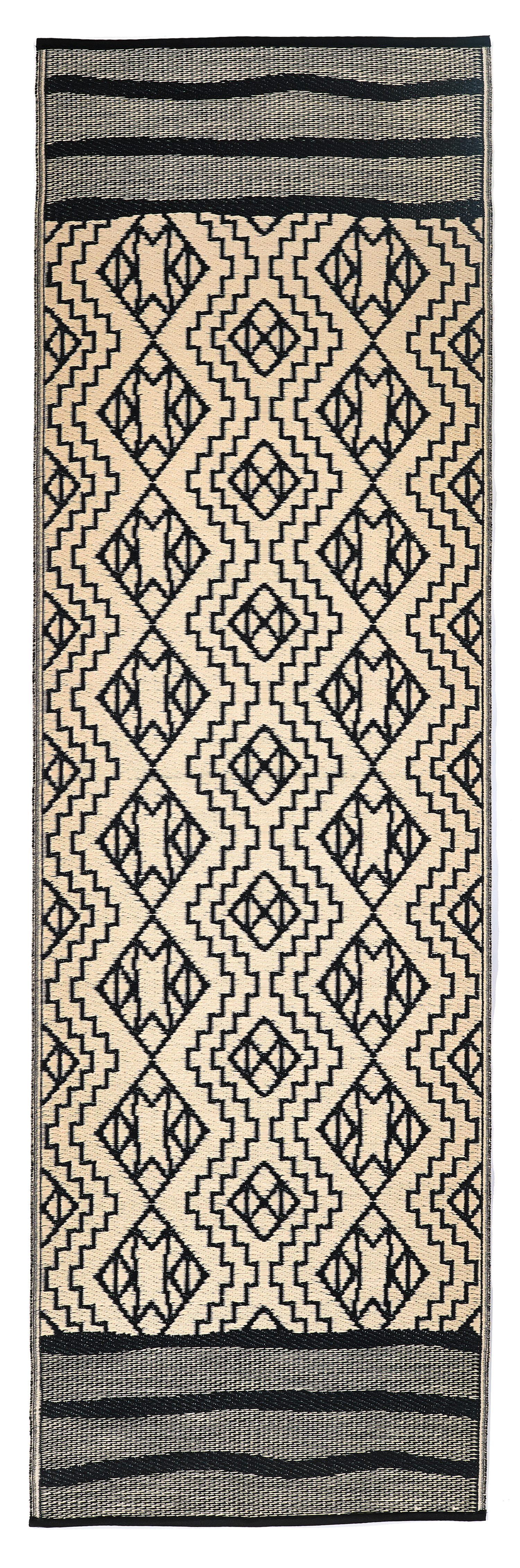 (SALE) Kilimanjaro - Black Reversible Outdoor Rug