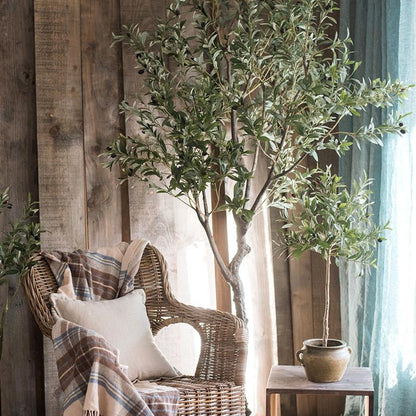 Large Potted Artificial Olive Tree - 94"