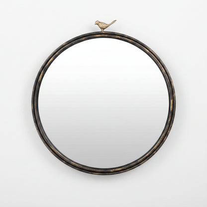 Loughlinstown Gold Frame Round Mirror