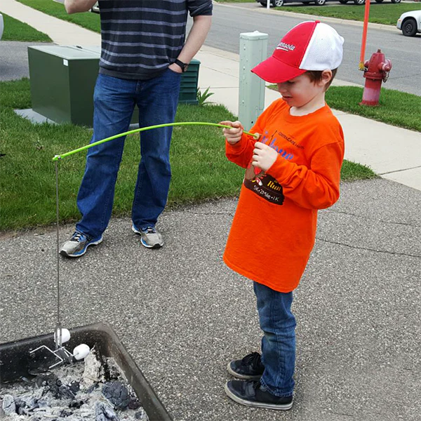 Fire Roasting Fishing Pole