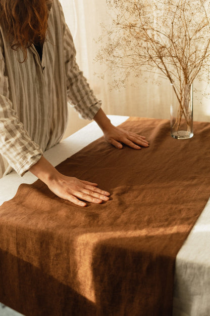 Soft Linen Table Runners - Choose Your Color