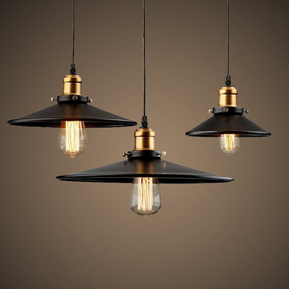 Little Black Dress Pendant Light - Black &amp; Gold