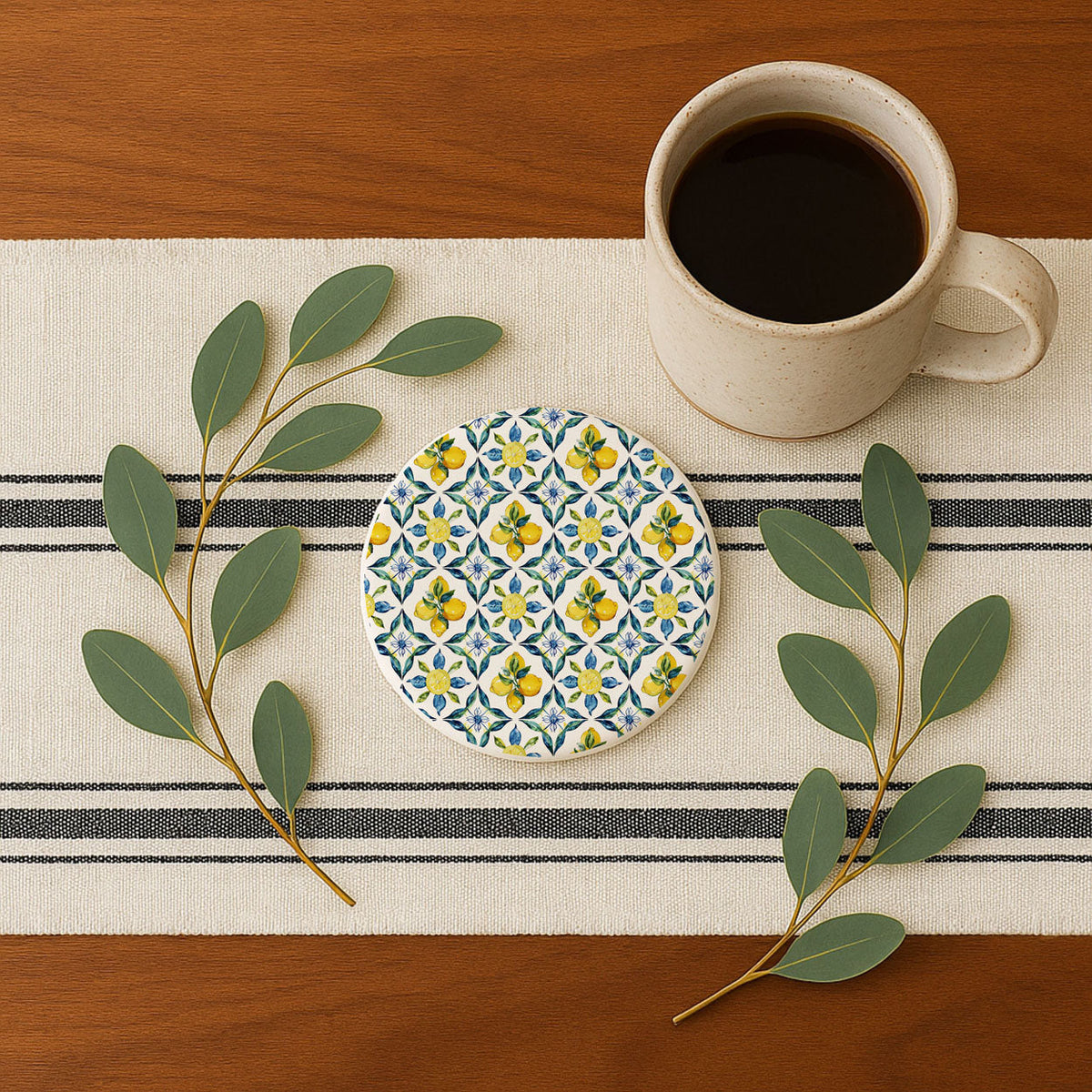 Coasters - Mediterranean Lemon, PRE-ORDER