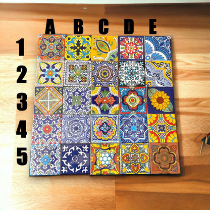 Mexican Talavera 4" Ceramic Tiles | Box of 90 Wholesale