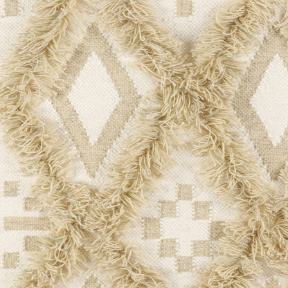 Malay Cream Diamond Fringe Wall Hanging