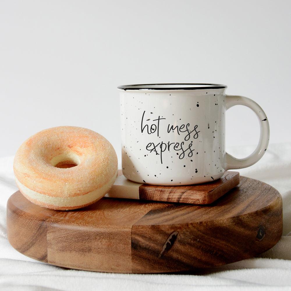 Hot Mess Express Black Rim Campfire Mug