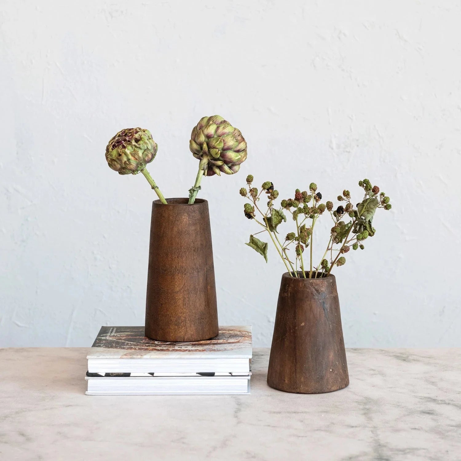 Reclaimed Hardwood Vases