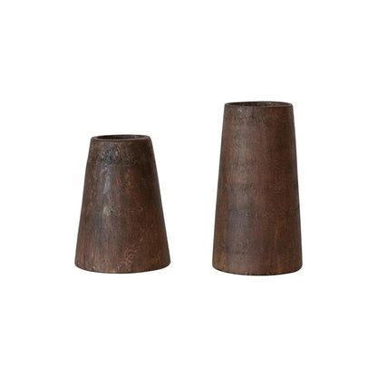 Reclaimed Hardwood Vases