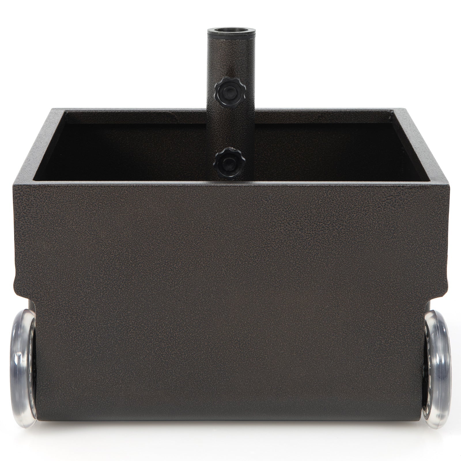 150 Pounds Patio Umbrella Base/Stand/Planter w/ Wheels in Black or Brown