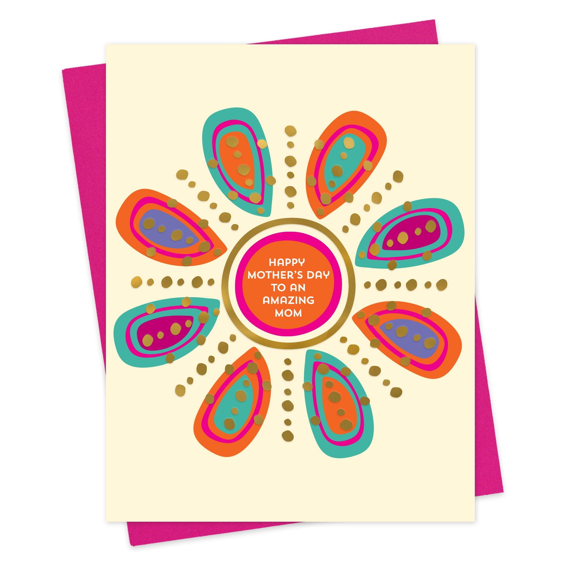 Amazing Mom Foil-Stamped Mother&