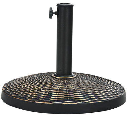 Wicker Style Patio Resin Umbrella Base - 22lb
