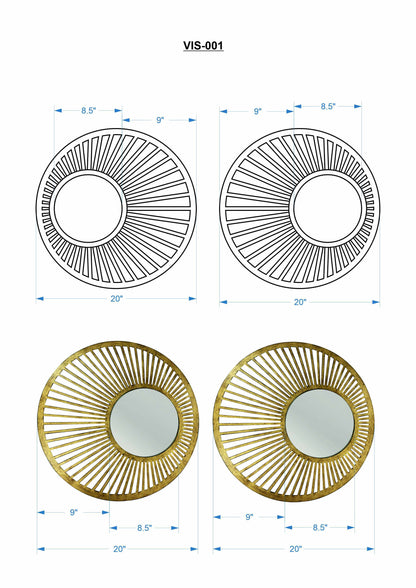 Orah Mirror - 2 Piece Set